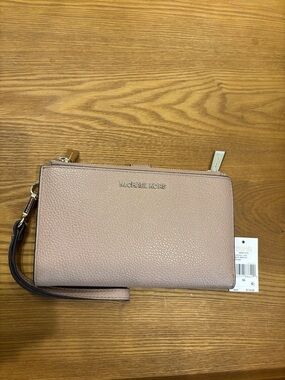 Michael Kors Fawn Pebbled Leather Wristlet